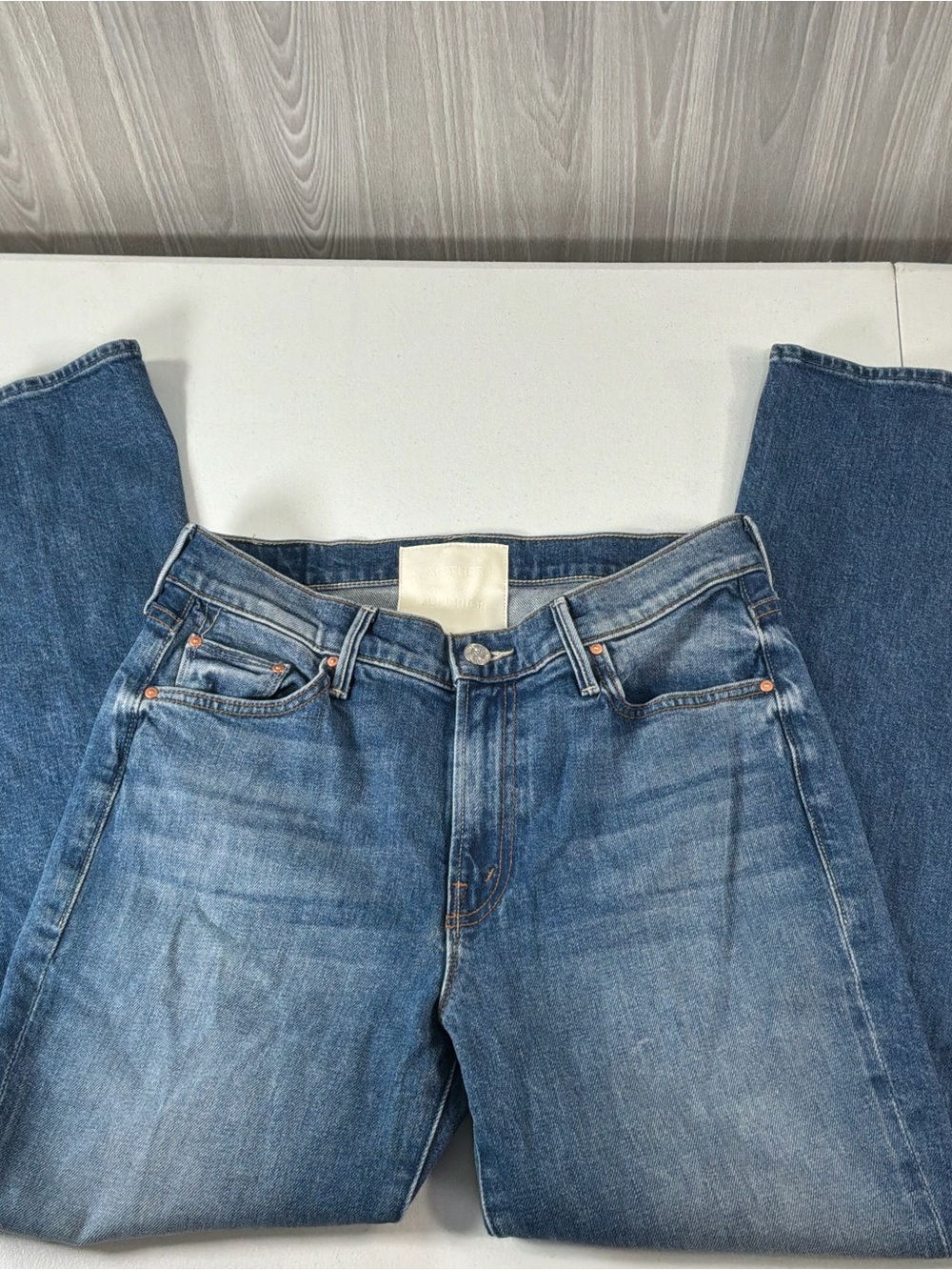 Mother Superior The Outsider Flood Jeans Medium Wash Denim Women’s Size 28